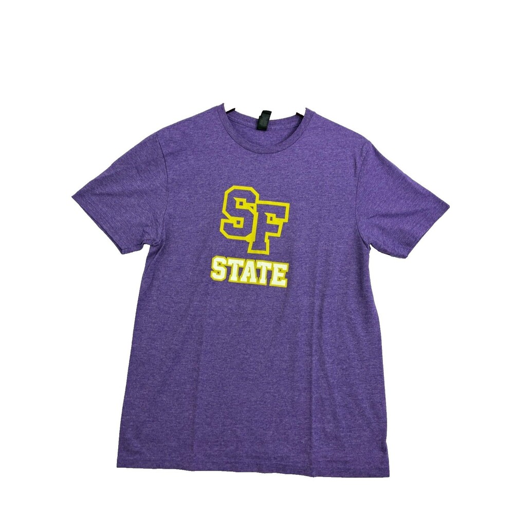 Gildan SF State Purple T Shirt Mens Medium Gator Graphic College Tee